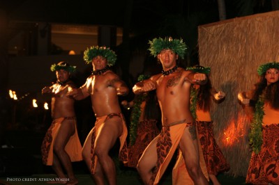 Photo by Athena Walsh, Male Hula Dancers